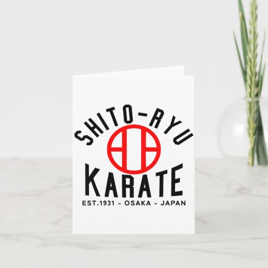 O-ryu Karate Japan Martial Arts  Karte (Vorderseite)
