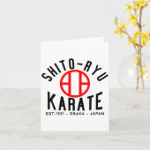 O-ryu Karate Japan Martial Arts  Karte (Gelbe Blume)