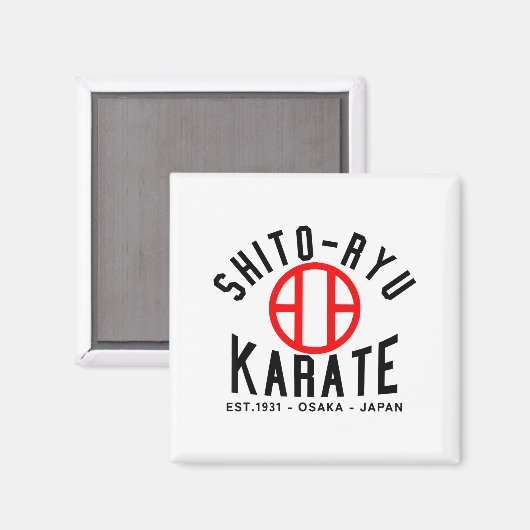 O-ryu Karate Japan Martial Arts  Magnet (Vorderseite/Rückseite)