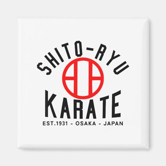 O-ryu Karate Japan Martial Arts  Magnet (Vorne)
