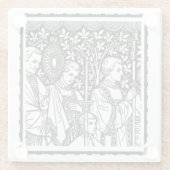 O Sacrament Most Holy Monstranstranstranz mit Prie Glasuntersetzer (Rückseite)