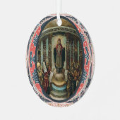 O Sapientia Icon of Holy Wisdom Advent Ornament Aus Metall (Vorderseite links)