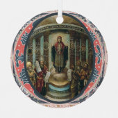 O Sapientia Icon of Holy Wisdom Advent Ornament Aus Metall (Vorderseite)