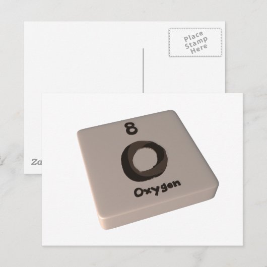 O Sauerstoff Postkarte (Vorne/Hinten)