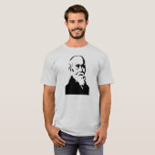 O-Sensei großer schwarzer Entwurf T-Shirt (Vorne ganz)