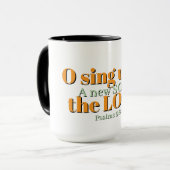 O singt dem HERRN Christlicher Becher Tasse (Vorderseite Links)