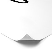 O soy-le-mio Funny Singing Soy Sauce Pun Poster (Ecke)