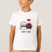 O soy-le-mio Funny Singing Soy Sauce Pun T-Shirt (Vorderseite)