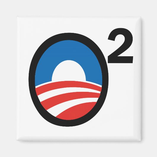 O Squared Obamas zweite Amtszeit Magnet (Vorne)