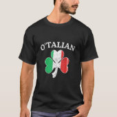 O Talian Irish Kleeblatt St Patricks Day Me T-Shirt (Vorderseite)