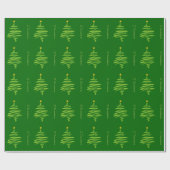O Tannenbaum Weihnachtsbaum Muster Wrapping Paper Geschenkpapier (Flach)
