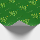 O Tannenbaum Weihnachtsbaum Muster Wrapping Paper Geschenkpapier (Ecke)