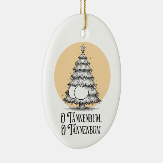 O Tannenbum Christmas Butt punny joke ornament (Rechts)
