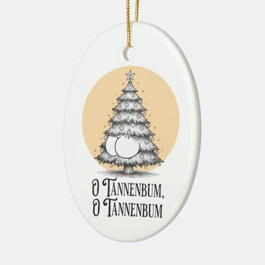 O Tannenbum Christmas Butt punny joke ornament (Links)