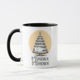O Tannenbum Weihnachts-Po Pobackwitze-Tasse Tasse