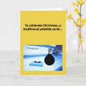 O Tannin' Bombe - Weihnachten Karte (Gelbe Blume)