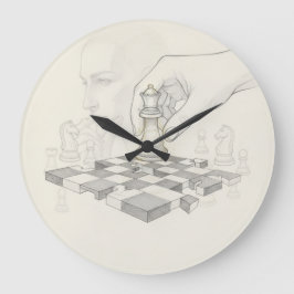 O Tempo da Estratégia Große Wanduhr