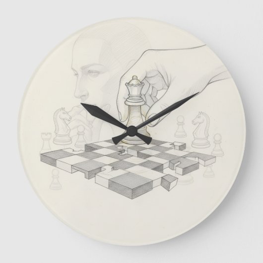 O Tempo da Estratégia Große Wanduhr (Vorderseite)