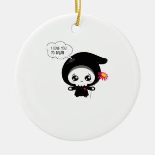 O Tod - Lustiger Valentinstag Klassiker Keramik Ornament