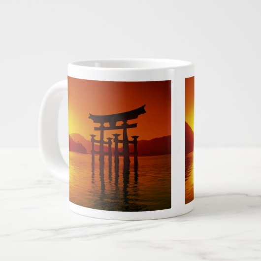 O-Torii Gate, Itsukushima-Schrein, Miyajima Jumbo-Tasse (Vorderseite Links)