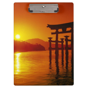 O-Torii Gate, Itsukushima-Schrein, Miyajima Klemmbrett