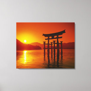 O-Torii Gate, Itsukushima schrein, Miyajima Leinwanddruck