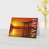 O-Torii Gate, Itsukushima Shrine | Happy Birthday Karte (Gelbe Blume)
