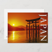 O-Torii Gate, Itsukushima Shrine | Happy Birthday Postkarte (Vorne/Hinten)