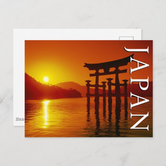 O-Torii Gate, Itsukushima Shrine | Miyajima, Japan Postkarte (Vorne/Hinten)