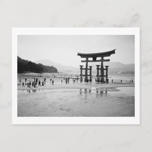 O-torii, Itsukushima-Schrein: Japan Postkarte (Vorderseite)