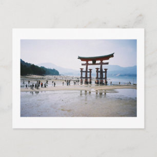 O-torii, Itsukushima-Schrein: Japan Postkarte
