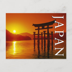 O-Torii-Tor, Itsukushima-Schrein Danke Postkarte