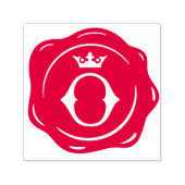 O - Ursprünglicher Buchstabe des antiken Wachs Sie Permastempel (Design)