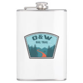 O&W-Bahnstrecke Flachmann (Vorderseite)