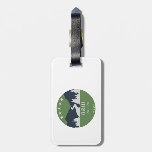 O&W-Bahnstrecke Gepäckanhänger (Rückseite vertikal)