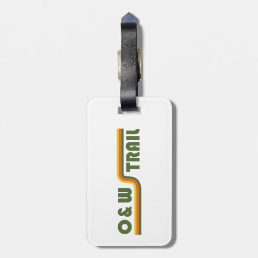 O&W-Bahnstrecke Gepäckanhänger (Rückseite vertikal)