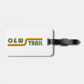 O&W-Bahnstrecke Gepäckanhänger (Rückseite horizontal)