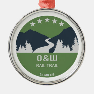 O&W Rail Trail Ornament Aus Metall