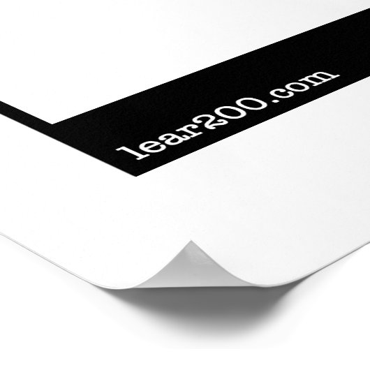 O war eine Auster Poster (Ecke)