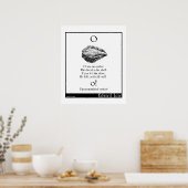 O war eine Auster Poster (Küche)