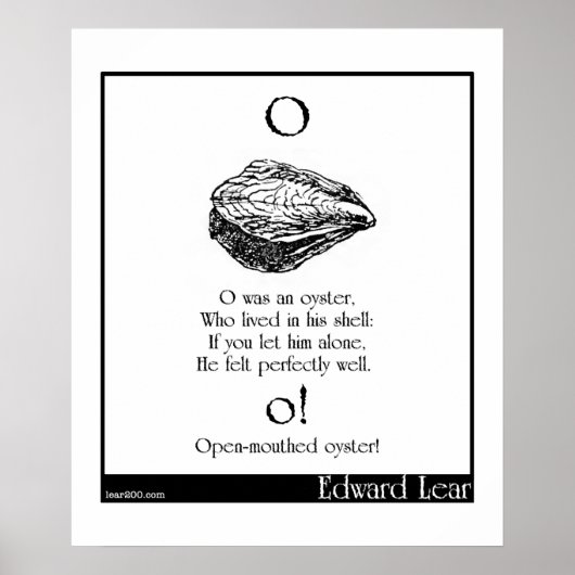 O war eine Auster Poster (Vorne)