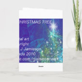 O WEIHNACHTSBAUM FEIERTAGSKARTE (Rückseite)