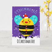 o Weihnachtsbaum zur Weihnachtsbiene Karte (Gelbe Blume)