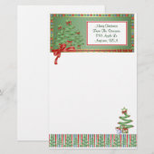 O Weihnachtsbaumurlaub Briefpapier (Vorne/Hinten)