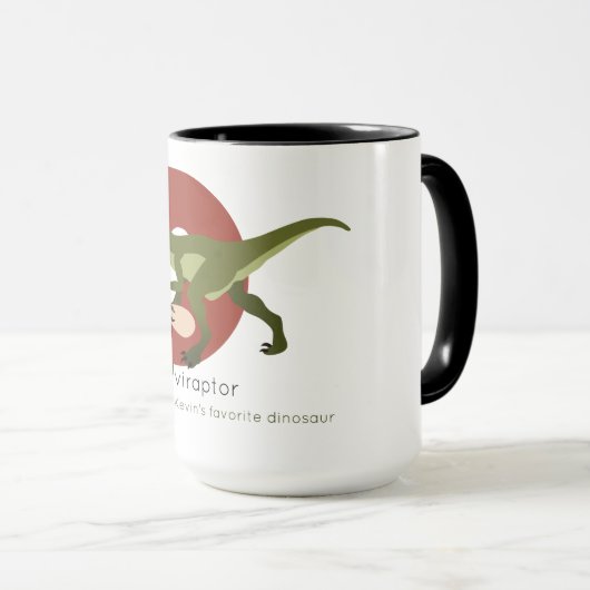 O wie Oviraptor-Tasse Tasse (VorderseiteRechts)