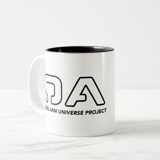 OA basic Logo and graphic mug Zweifarbige Tasse (Vorderseite Links)