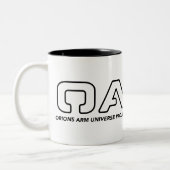 OA basic Logo and graphic mug Zweifarbige Tasse (Links)