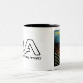 OA basic Logo and graphic mug Zweifarbige Tasse (Mittel)