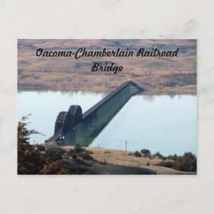 Oacoma-Chamberlain Eisenbahnbrücke Postkarte