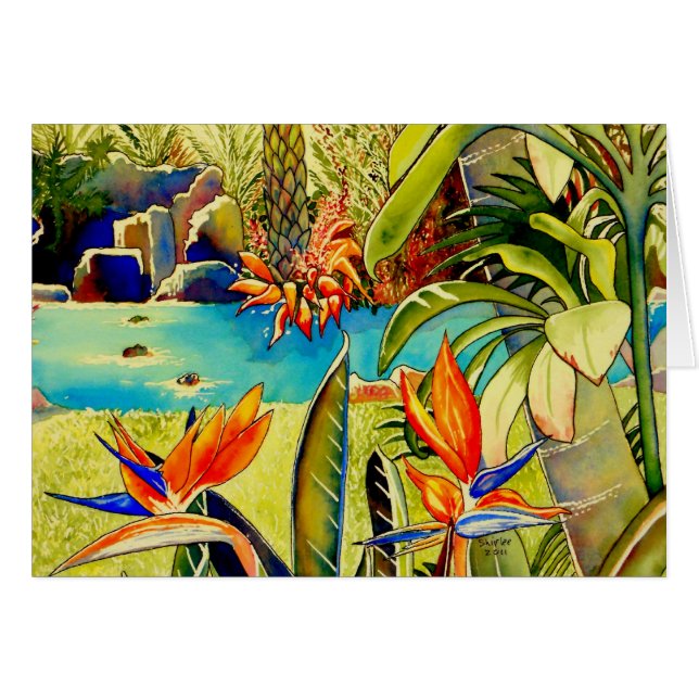 Oahu-Ananas-Plantagen-Teich (Vorderseite (Horizontal))